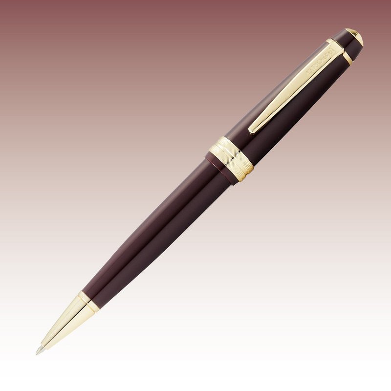 CROSS Bailey Light貝禮輕盈系列金夾酒紅原子筆  (原廠正貨) - 原子筆/中性筆 - 樹脂 紅色