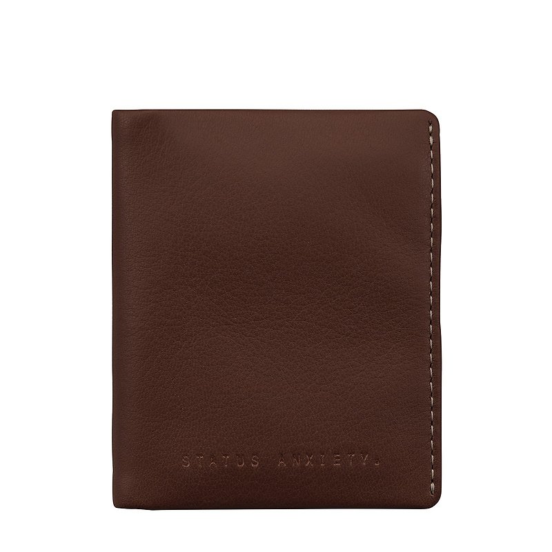 EDWIN card holder_Chocolate / brown - กระเป๋าสตางค์ - หนังแท้ สีนำ้ตาล