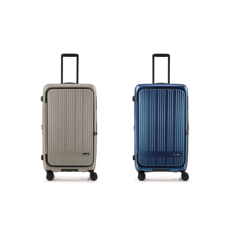 [Newly launched in 2025] 30-inch fat suitcase, front-opening suitcase, YKK anti-theft zipper, brakeable silent wheels - Luggage & Luggage Covers - Plastic Multicolor