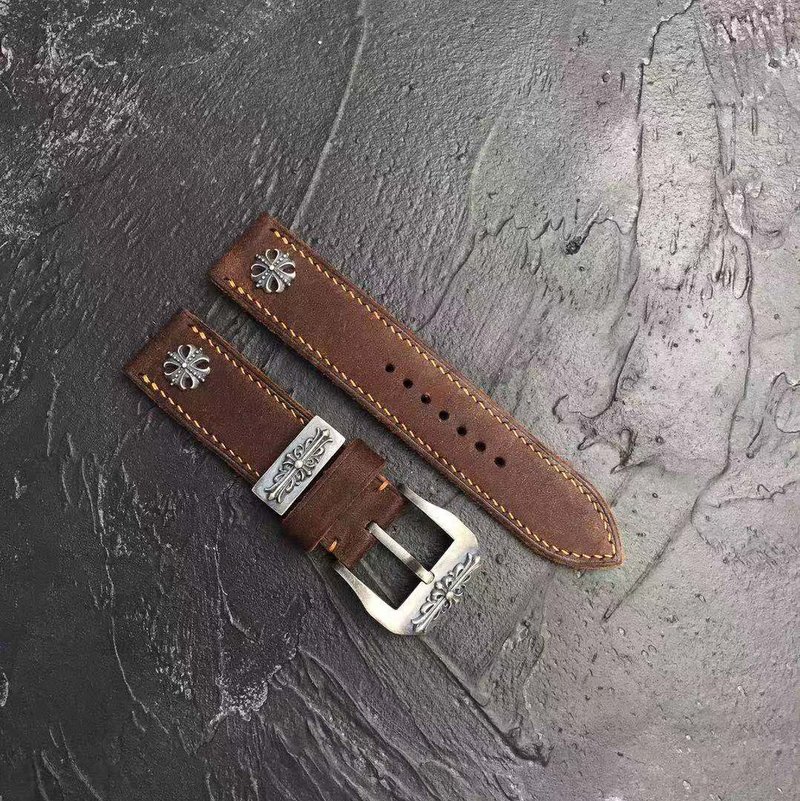 handwork straps  925buckle - Watchbands - Genuine Leather Brown