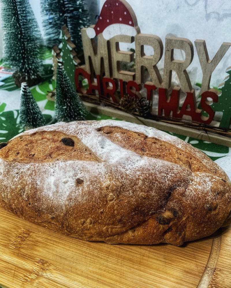 European style bread with linseed grains and old noodles - ขนมปัง - วัสดุอื่นๆ 