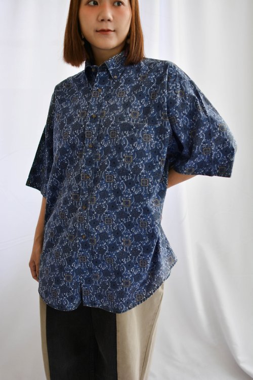 Rotating Tiles | Men's Short Sleeve Shirt - Shop Shima Men's