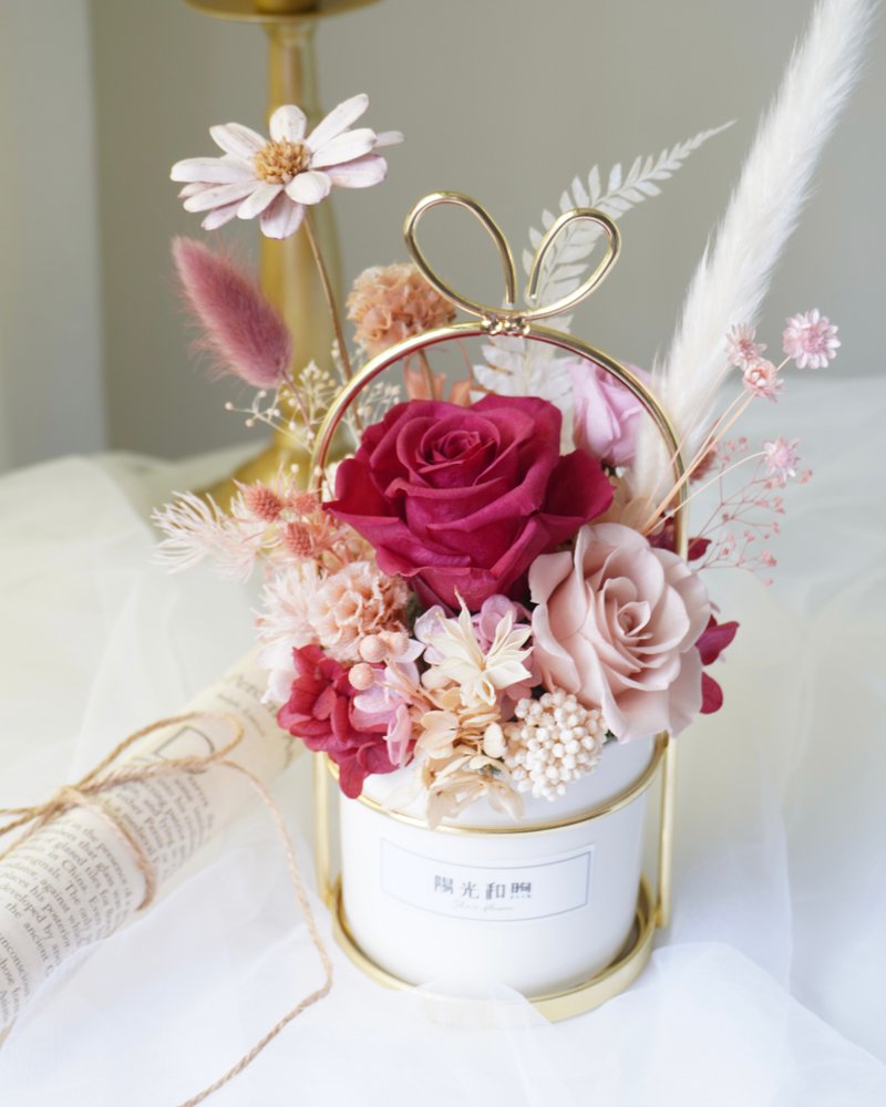 - Everlasting small potted flowers - customized opening congratulations, promotion gifts, birthday gifts, home decorations - Dried Flowers & Bouquets - Plants & Flowers 