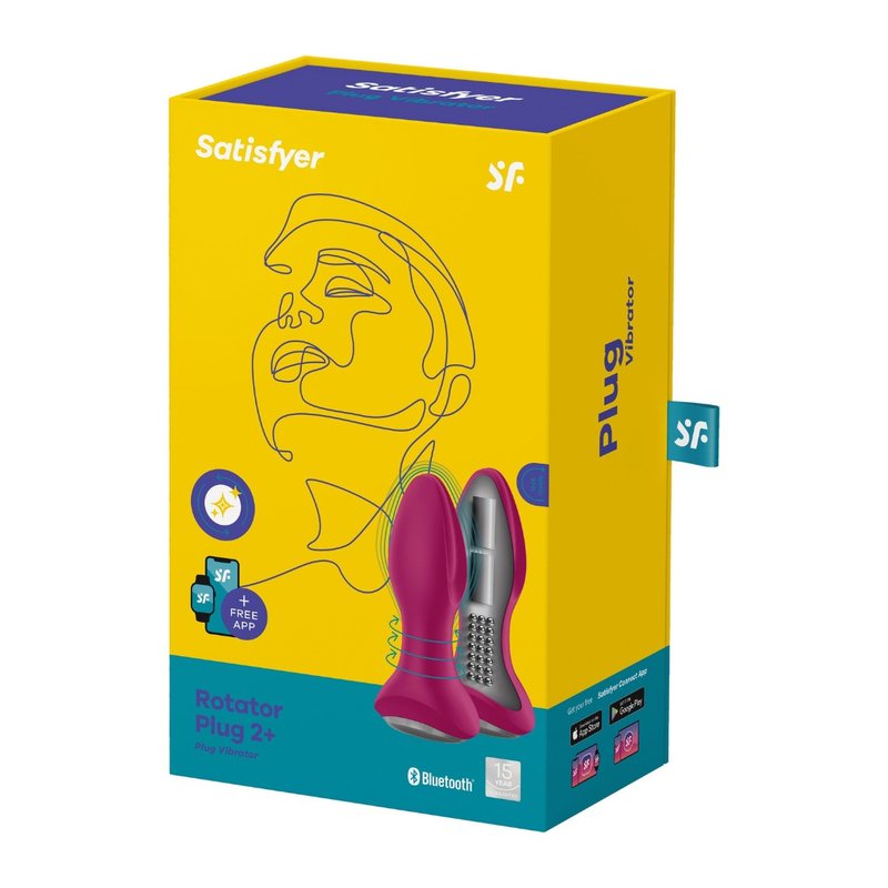Rotator Plug 2+ 可連APP滾珠震動肛塞 - 情趣用品 - 矽膠 多色