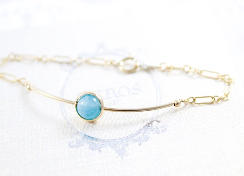 Pure Ocean Aquamarine Bracelet - Bracelets - Gemstone Blue