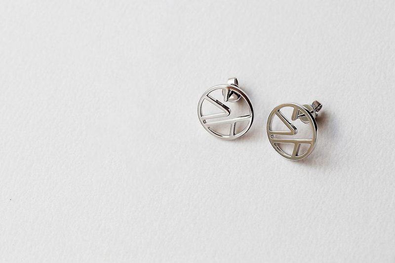 Classic LOGO ear pins - Earrings & Clip-ons - Precious Metals Silver