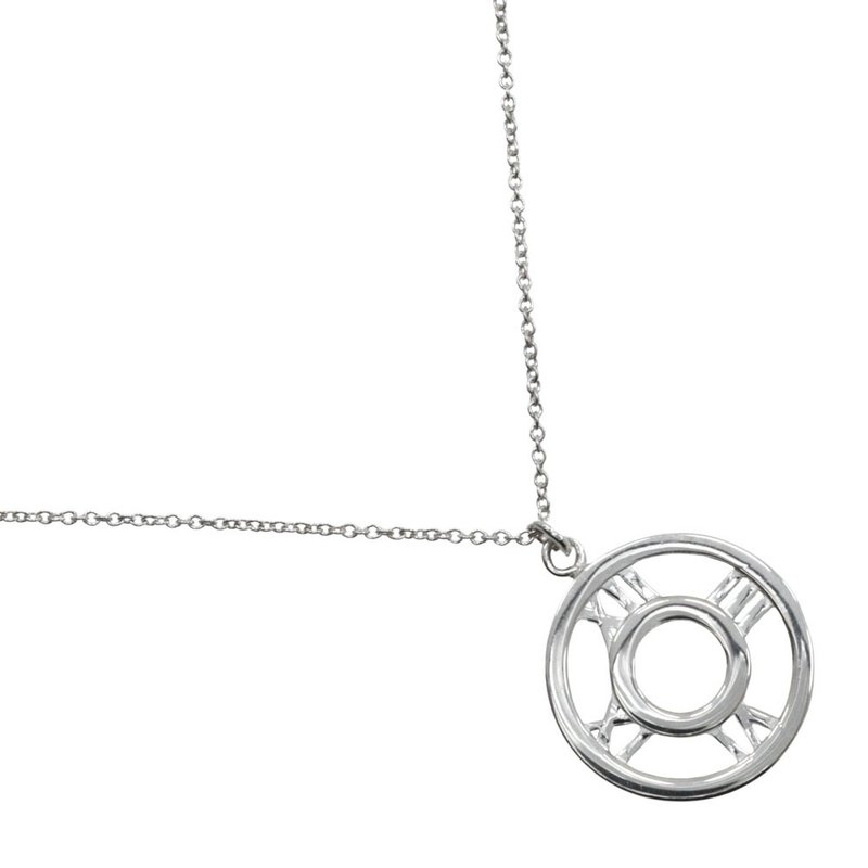 【日本直送】ティファニー TIFFANY&Co. オープンアトラス ネックレス シルバー925 約3.9g レディース【中古】 - 項鍊 - 銀 銀色