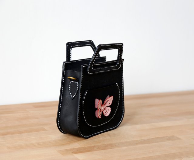 Cutting line] Lock butterfly ladies one-shoulder messenger bag