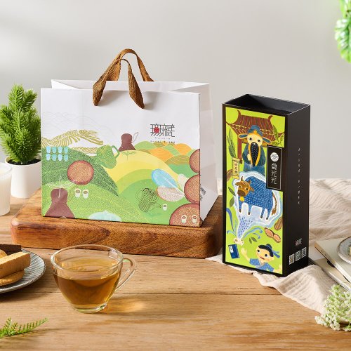 無藏茗茶 【茶食光光】北埔蒸菁綠茶牛軋糖(蛋奶素) 300g/盒