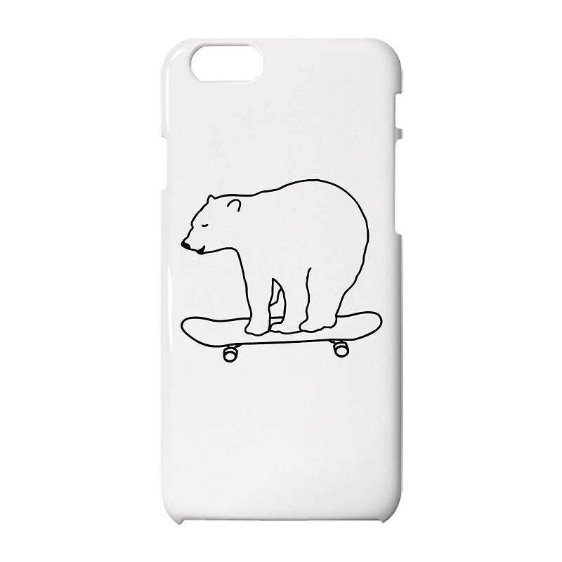 Skate Bear iPhoneケース - スマホケース - プラスチック ホワイト