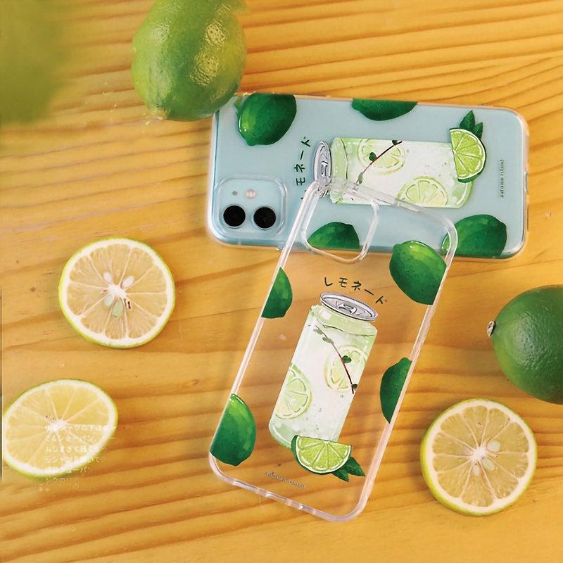 Plastic Phone Cases - Original soft shell phone case/summer lemon illustration is suitable for 12iphone11iphone13xr, etc.