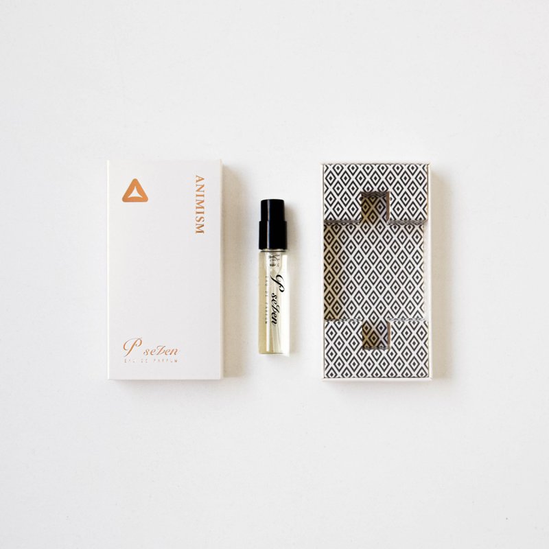 P.Seven [Animistic] Eau de Toilette | 3ml Pocket Fragrance - Herbal Marine Tone - Perfumes & Balms - Glass White