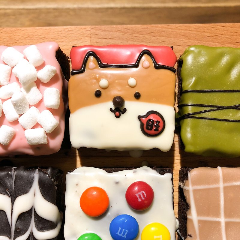 旺柴布朗尼6入禮盒 - 蛋糕/甜點 - 新鮮食材 紅色