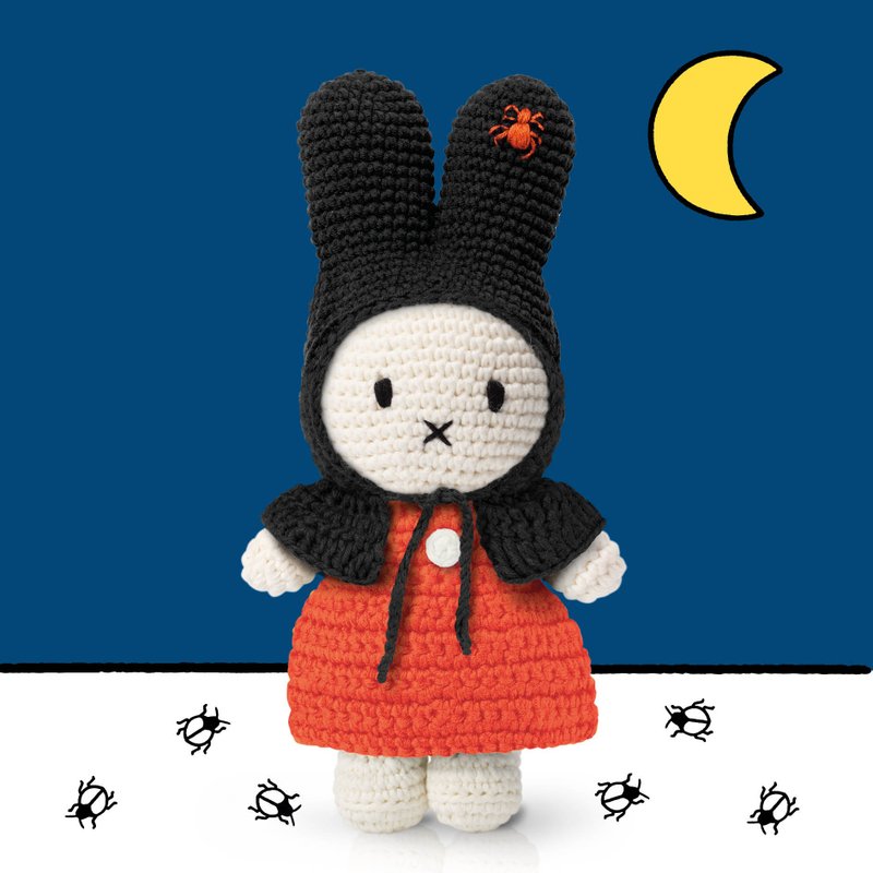 荷蘭 Just Dutch | Miffy 米飛兔 編織娃娃 萬聖節服飾 - 公仔/玩偶 - 棉．麻 多色