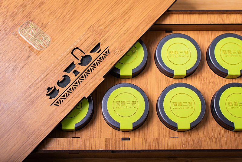Yuxi 厳選オーキッド シュン スリー エッセンス ティー ギフト ボックス (手提げ袋付き) - お茶 - 木製 