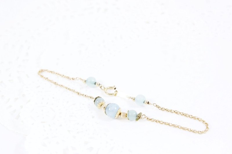Ice and Snow Goddess Aquamarine Bracelet - Bracelets - Gemstone Blue