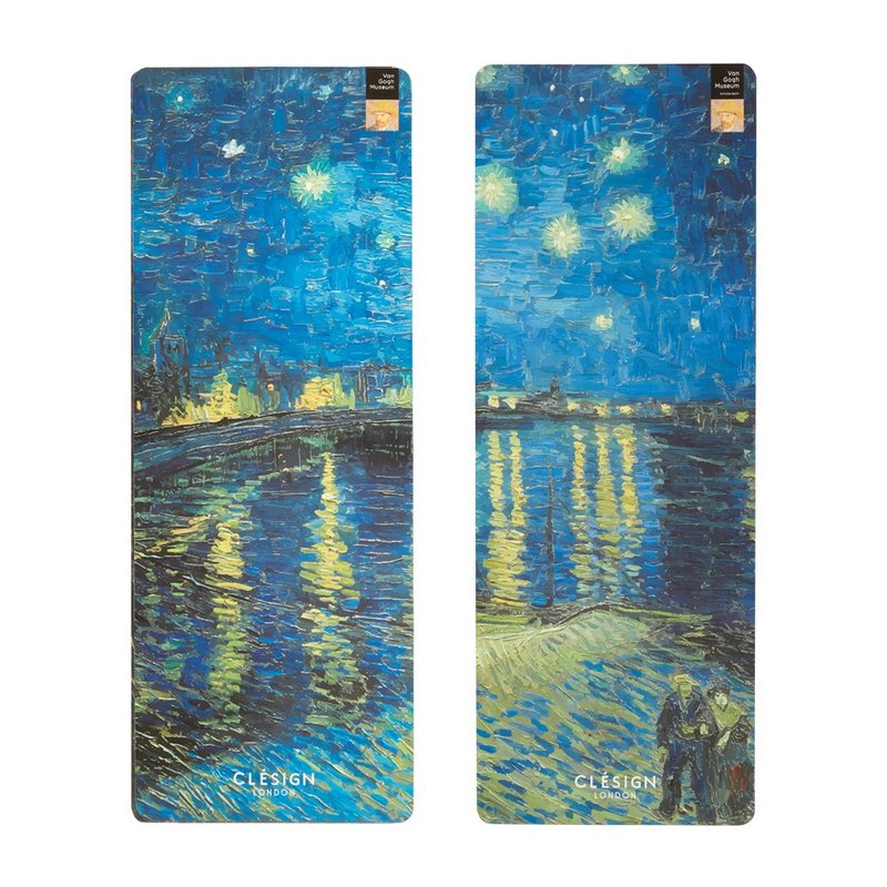 【Clesign】Van Gogh co-branded Tec Life Mat yoga mat 4mm - Starry Night on the Rhone - เสื่อโยคะ - วัสดุอื่นๆ หลากหลายสี