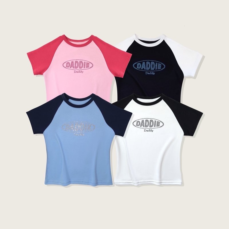 DADDY | Daddy Sparkle super cute baby tee shirt - 女 T 恤 - 其他材質 