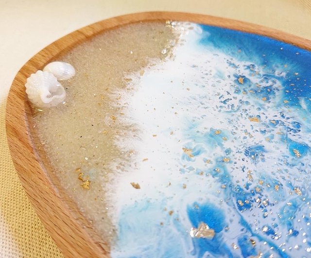 Ocean Waves Resin Wood Board 】 - Shop cplus-resinart Serving Trays & Cutting  Boards - Pinkoi