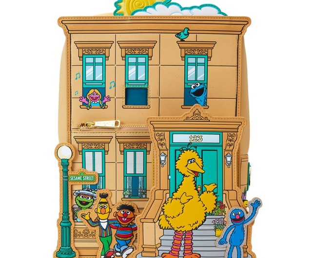 loungefly セサミストリート リュック Amazon.com: Loungefly Sesame Street Corner Mini Backpack