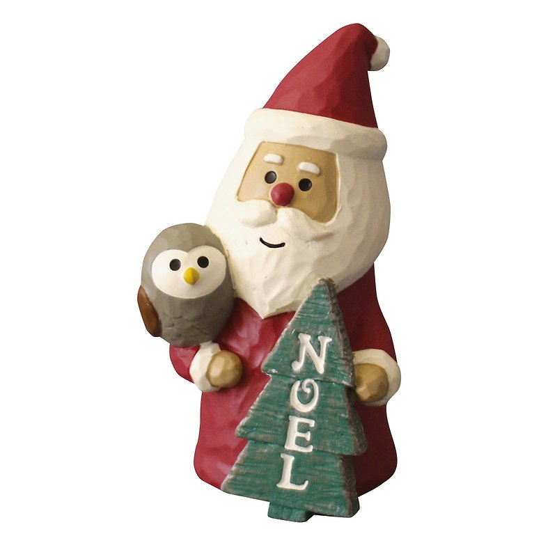 [Japan Decole] Christmas limited edition ornaments ★ Christmas signs characters - Santa Claus - Items for Display - Other Materials Red