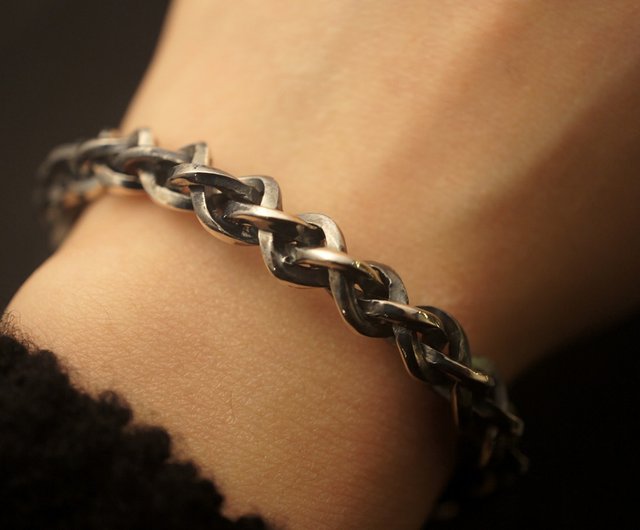 シルバー ツイストロープ ブレスレット