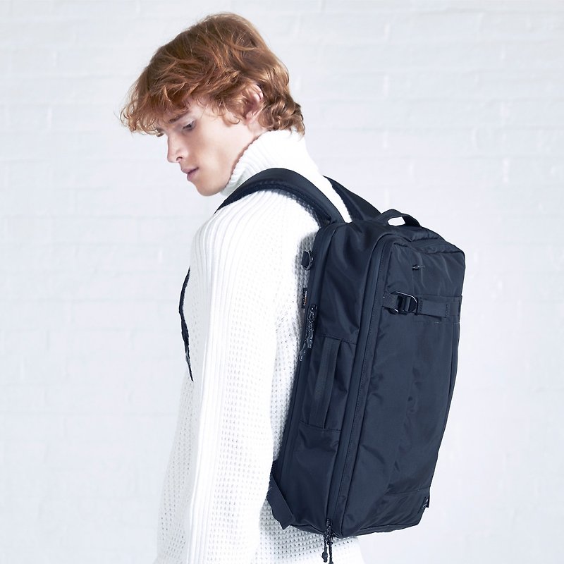 Doughnut Black Line Waterproof Backpacker (Limited Home) - Backpacks - Other Man-Made Fibers Black