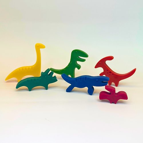 miniFab (兒童禮物) Go Doodle恐龍兒童蠟筆6件套裝