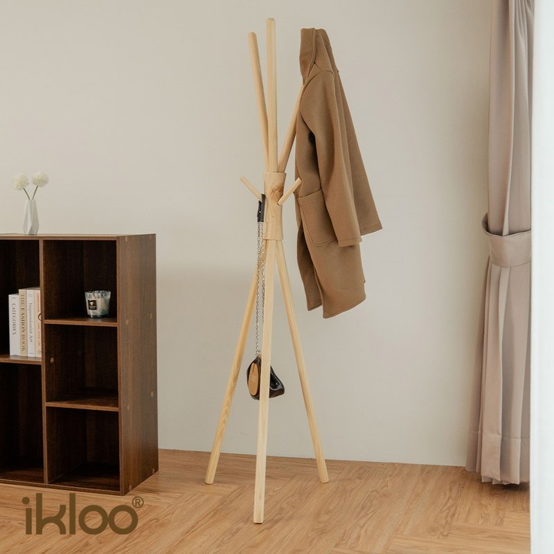 【ikloo】簡約森活掛衣架/衣帽架 - 衣架/衣帽架/掛勾 - 其他材質 