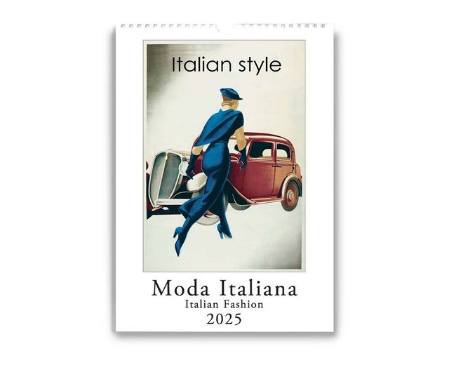 イタリア　ミラノ　壁掛カレンダー　フィアット/アルファロメオ/ランチア FIAT 2024年オリジナルカレンダー壁紙｜FIAT（フィアット）