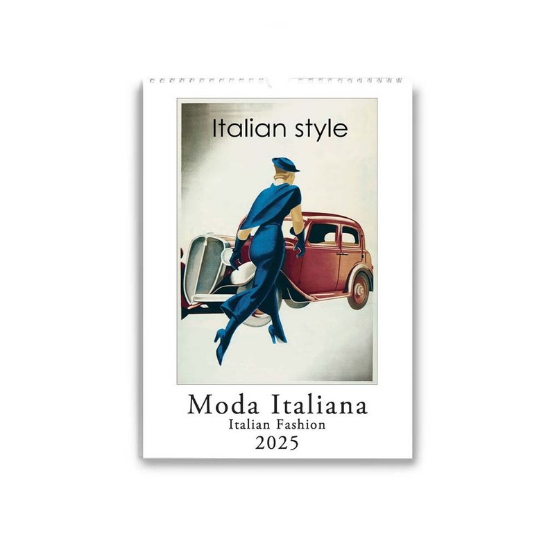 Italian IFI 2025 Annual Calendar/Wall Calendar (L) Italian Style (Please message before placing an order) - ปฏิทิน - กระดาษ หลากหลายสี