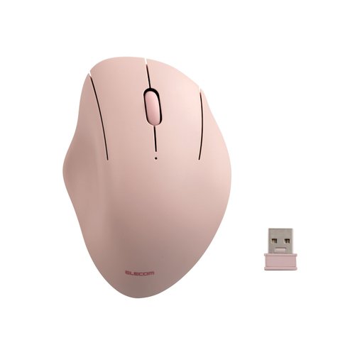 ELECOM ELECOM Shellpha 靜音雙模 3 鍵滑鼠-粉 S