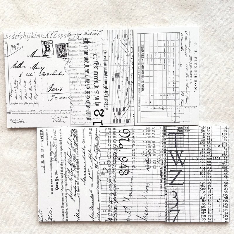 White vintage paper - 便條紙/便利貼 - 紙 