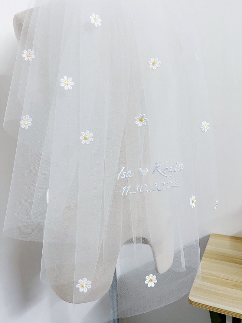 Classic Daisy Veil : Wedding bridal veil - เครื่องประดับผม - งานปัก 