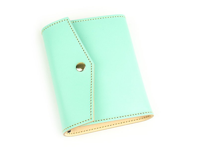 [Macaron]｜Rhodia N12 Account Book｜Notepad Notebook Cover - Notebooks & Journals - Genuine Leather Green