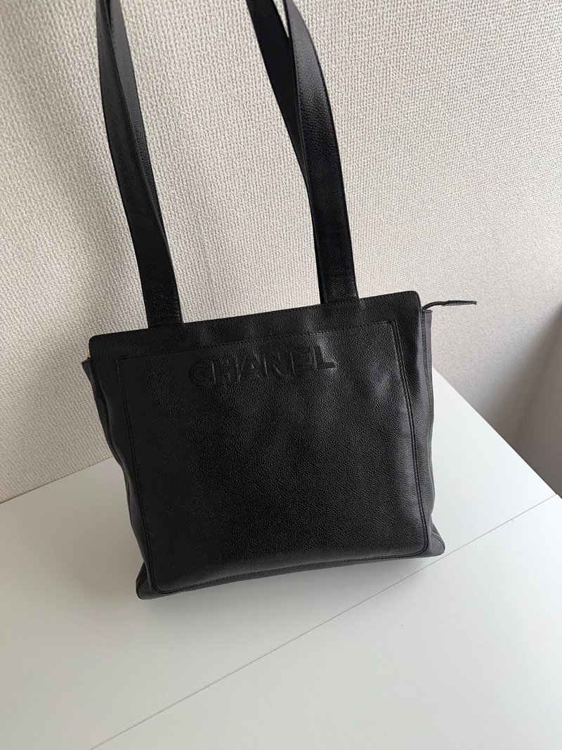 中古包 Chanel 香奈兒 單肩包 - 手提包/手提袋 - 真皮 黑色