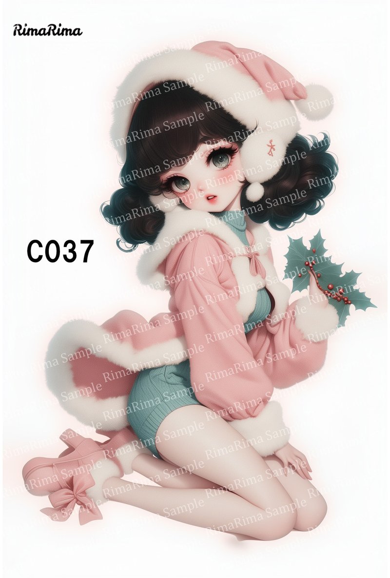 C037  オリジナルステッカー オリジナル人物ステッカー ステッカー シール りまりま  RimaRima - 貼紙 - 紙 