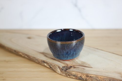 自然釉文創工作室 【母親節禮物】80ml 天目釉 手拉坯茶杯 鶯歌名家葉敏祥手作