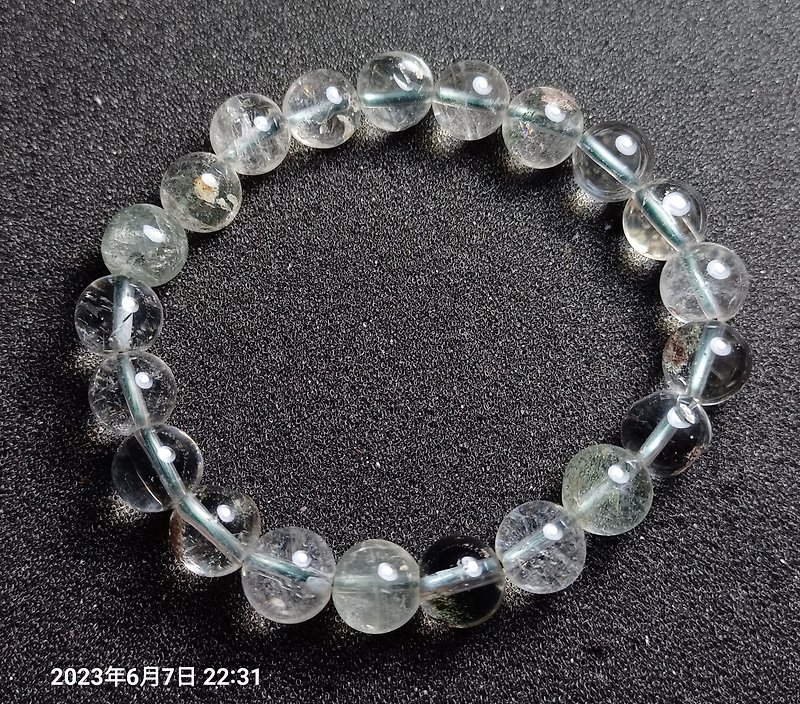 Green Phantom Crystal bracelet - Bracelets - Gemstone Transparent