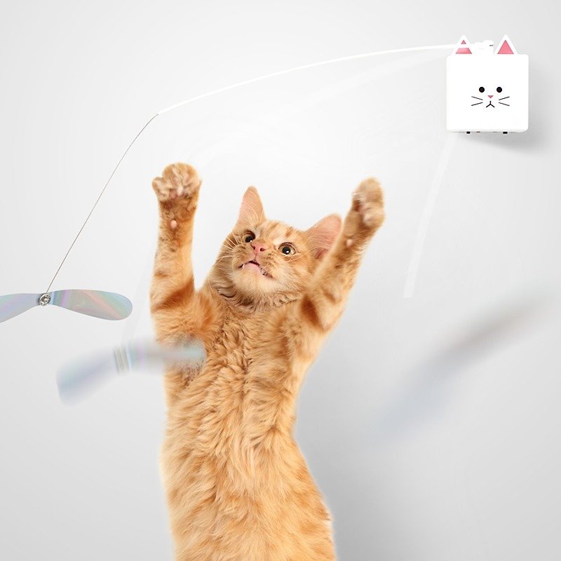 CatchCats: Interactive Cat Fishing Toy - ของเล่นสัตว์ - พลาสติก ขาว