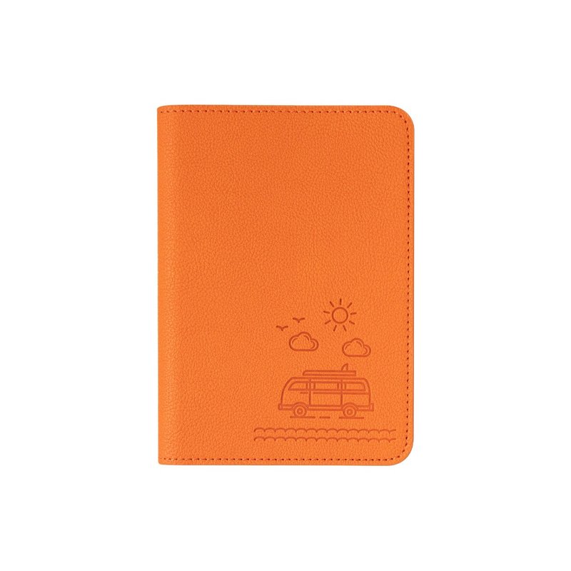 Branded style travel passport holder - sunny orange Brown - Passport Holders & Cases - Other Materials 