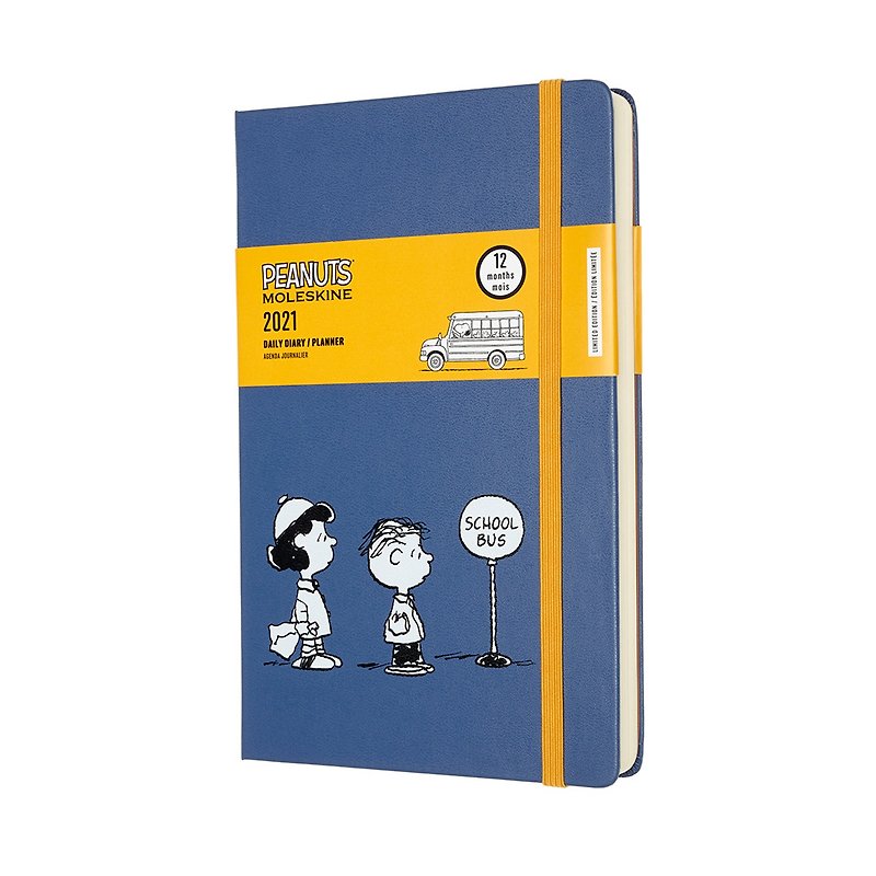 MOLESKINE 2021 Snoopy Limited Diary 12M-L-shaped Lucy and Nyles - สมุดบันทึก/สมุดปฏิทิน - กระดาษ 