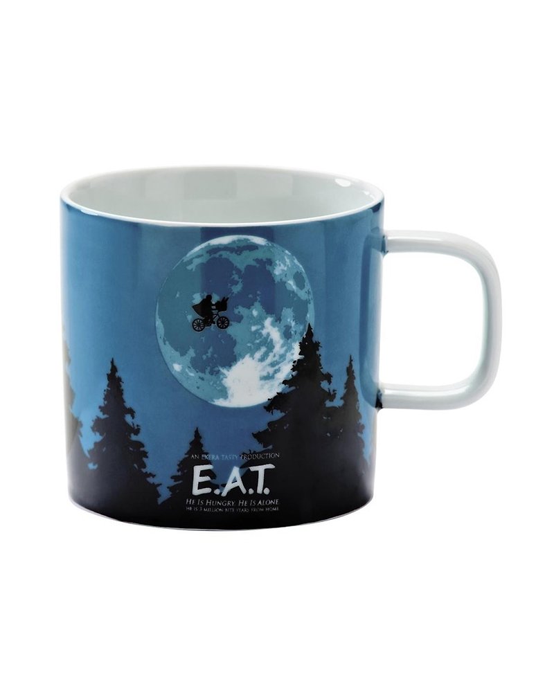 SUSS-英國Rayware復刻電影ET外星人圖騰創意馬克杯-現貨 - 咖啡杯 - 陶 藍色