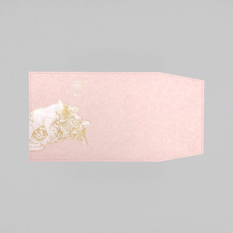 貓咪藝術收藏書衣 愛 - 書套/書衣 - 紙 粉紅色