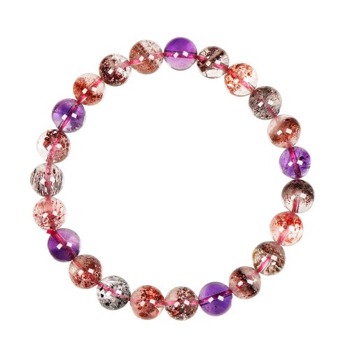 正佳珠寶 Gemsrich Jewelry 【正佳珠寶】 超七 頂級冰淨體滿絲超七 7.8-8.3mm 超七水晶手珠