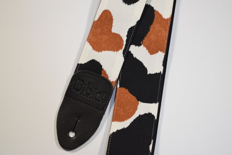 Canvas guitar strap  Kurashiki canvas & Tochigi leather - อื่นๆ - ผ้าฝ้าย/ผ้าลินิน สีกากี