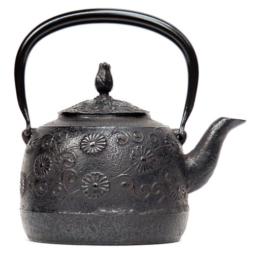 Nanbu Tetsubin Iron Oigen CAT Teapot 0.8L Cast Iron Enameled Made in JAPAN