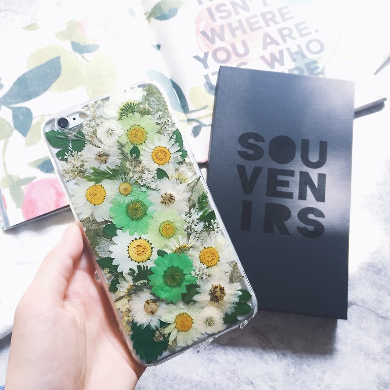 |Souvenirs|Original handmade first taste embossed iPhone Xs Max mobile phone case - เคส/ซองมือถือ - พืช/ดอกไม้ สีเขียว