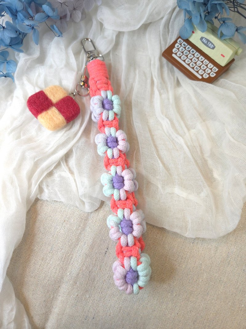 甜粉漸層色棉繩手機掛繩 包包掛飾 - 手機配件 - 棉．麻 多色