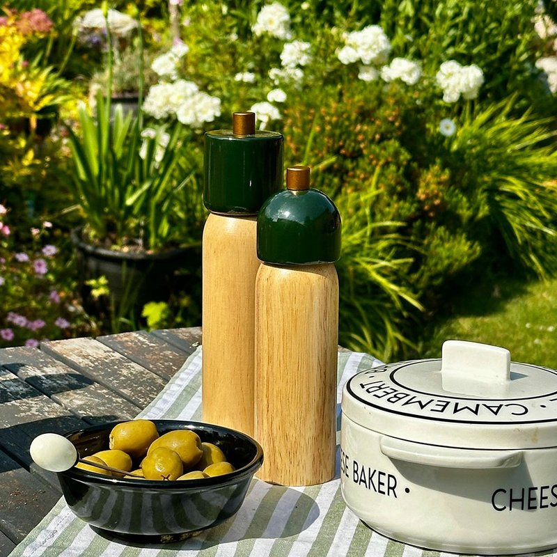 MÆGEN Salt and Pepper Grinder- Green - Food Storage - Wood Green